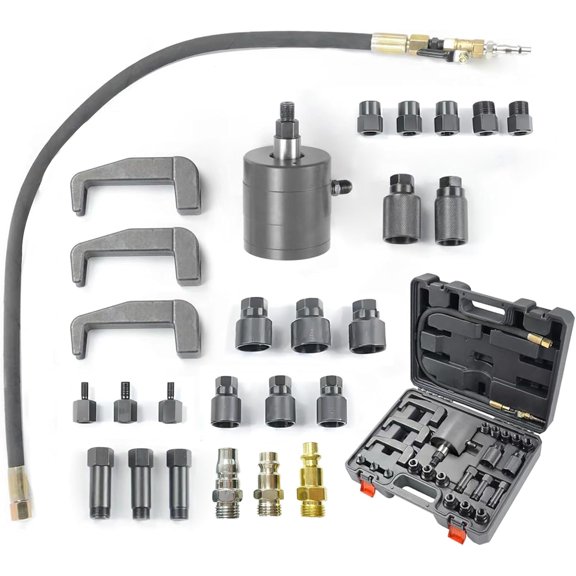 Pneumatic Injector Puller Tool Diesel Injector Puller Set for Diese EnginesDiesel Injector Extractor Master kit 24 pcs