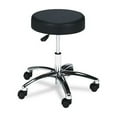 thumbnail image 1 of Pneumatic Lab Stool without Back 22" Seat Height, Supports up to 250 lbs., Black Seat/Black Back, Chrome Base, 1 of 1