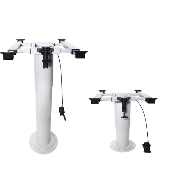Pneumatic Lift Table Base,28.78-13.98 Inch Height Adjustment, 4-Direction Sliding Mount, Ideal for RV, Boat, Camper, Marine Dinette