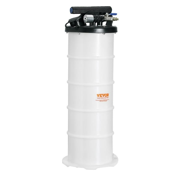 Pneumatic/Manual Fluid Extractor Pump, 1.74 Gal (6.5L) Oil Changer with Dipstick & Hose, for Automotive Fluids Evacuation – Vacuum Suction for Engine Oil, Transmission