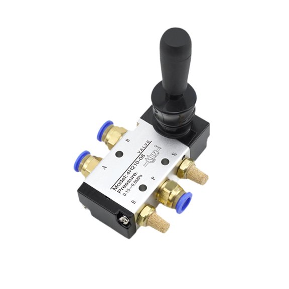 Pneumatic Manual Valve Hand Lever Valve Air Flow Control Lightweight Aluminum Alloy for Industrial Pneumatic Systems