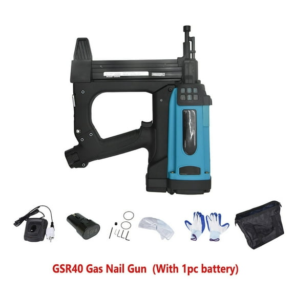 Pneumatic Nail Gun 7. 2V Lithium Battery Gas Nail Gun Steel Air Stapler Pneumatic Tools For Frame And Trunking ,Easy to Use