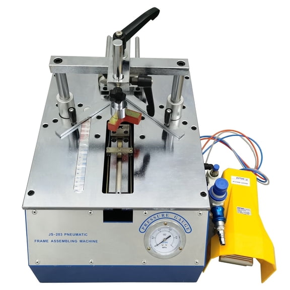 Pneumatic Nails Angle Machine Woodworking Assembling Picture Frame Air Nailing Machine with 7/10/12 Nail Dies