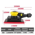 thumbnail image 1 of Pneumatic Orbital Rectangular Sander Square Air Sander Pad Grinder Polisher Sanding Tool Jitter Bug Sanders ,High Efficiency, 1 of 7