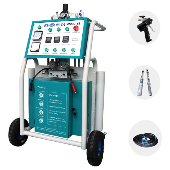 MMS Pneumatic PU Foam Spray Machine 110V 7.5Kw High Power Polyurethane Insulation Spray Machine for Wall and Roof Insulation Spray