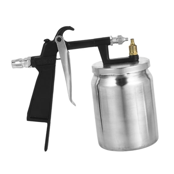 Pneumatic Paint Spray Gun, Silver Air Spray Gun, Pneumatic Air Paint Spray Gun, High Pressure Sprayer for Furniture & Automotive, Lightweight, Efficient, Even Coverage