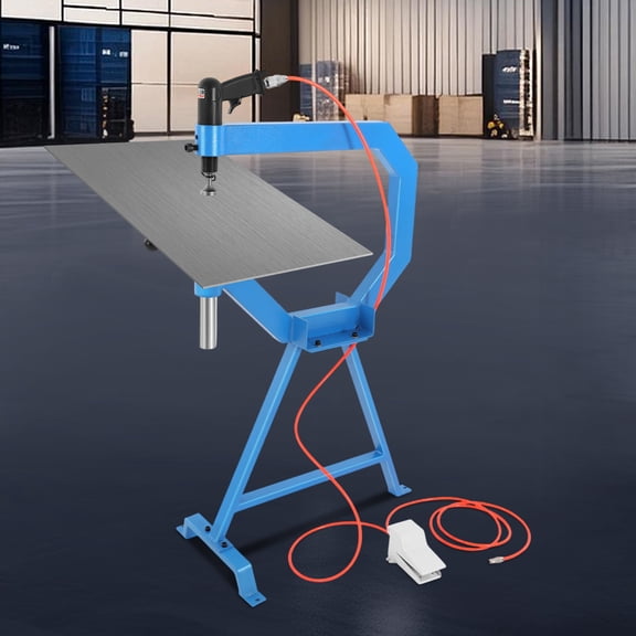Pneumatic Planishing Hammer Metal Shaping Tool, 875-1350RPM Thin Plate Bending Forming Machine with 1/2/3 Inch Anvil & Foot Pedal for Auto Repair Workshop Maintenance Use