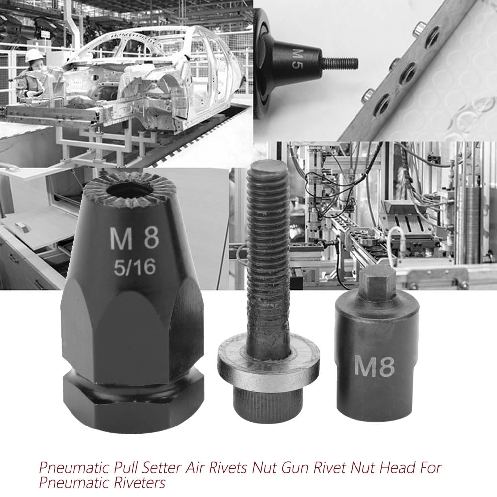 Pneumatic Pull Setter Air Rivets Nut Gun Rivet Nut Head (M8 Hex clamp