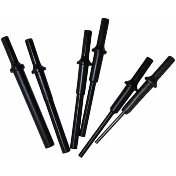 Pneumatic Punch Drift Pneumatic Air Hammer Punch Pin 3/16" to 1/2" 6PCS for Removing Corroded Bolts Or Long Pins$$Tools & Hardware Other