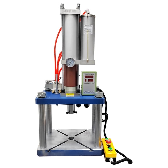 Pneumatic Punch Machine 17636Lbs Pressure Stroke Desktop Punching Hole Punch Machine Four Pillars