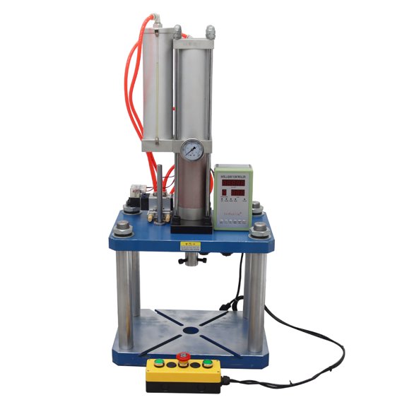 Pneumatic Punch Press Machine Four Pillars Metalworking Punch 11023lb/5000kg 110V for Electronics Hardware Stamping