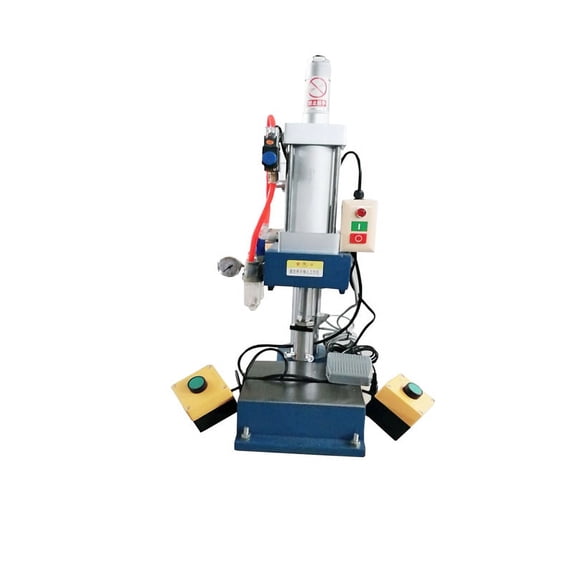 Pneumatic Punch Press Machine with 2 Buttons Adjustable Cylinder Stroke for Sheet Metal Punching