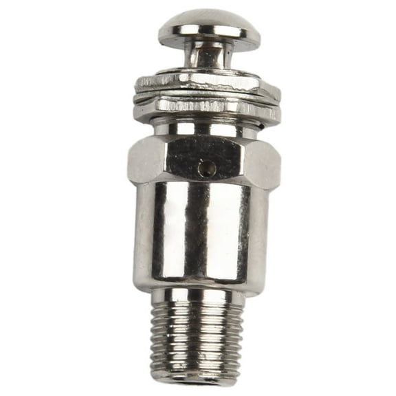 Pneumatic Push Button Switch Valve 2 Port 3 Position Air Control M5 Thread Size Metal Manual Operation for TAC-3P Spring Return Normally Closed 3-Way Miniature Mechanical Valve