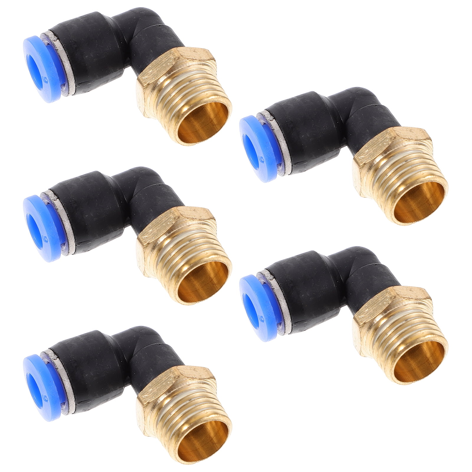 Pneumatic Quick Pushin Fittings Threaded Straight Crimp Cinch Air Tool