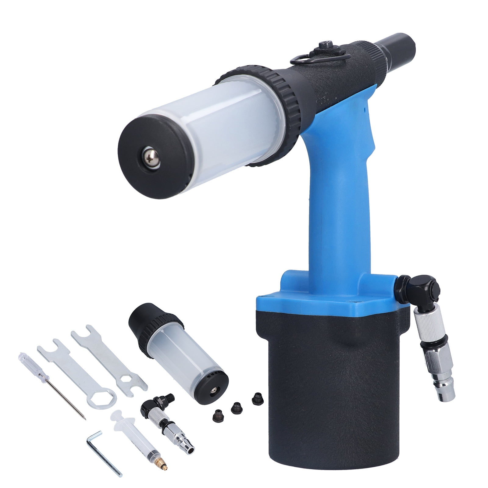 Pneumatic Rivet Gun Self Priming Hydraulic Air Riveter 2.4‑4.8mm Capacity Air Riveting Gun for