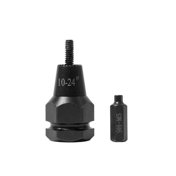 Pneumatic Rivet Nut with #8-32, 10-24 & 1/4-20 Quick-Change Nose-Piece Assembly, Air Rivet Nut Pull Setter Tool, 5pcs Mandrels Included with Each Size NR1500S