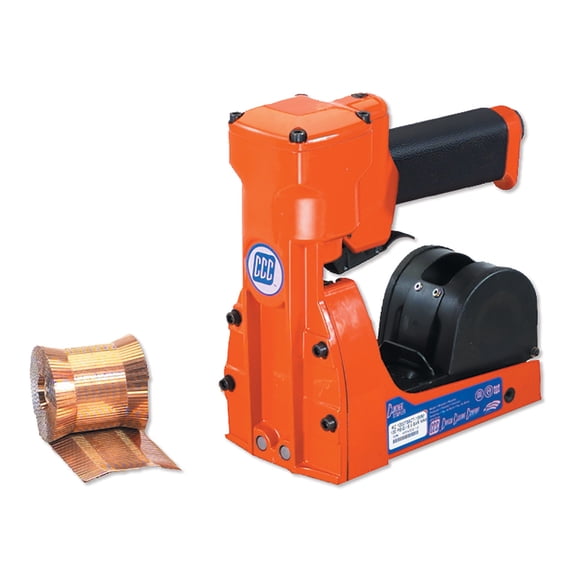 Box Partners Pneumatic/Roll Feed Carton Stapler 5/8" Orange 1/Each ST118