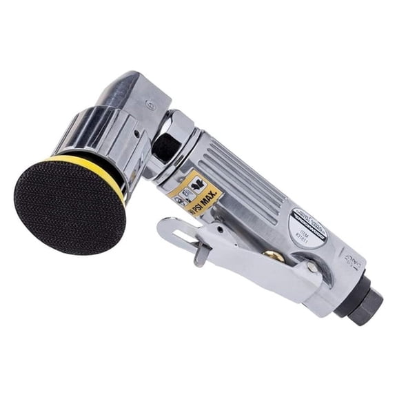 Pneumatic Sander 2 Inch Rockwood Orbital Air Sander Right Angle Grinder Polisher - Eccentric Disc Sanding Machine with Variable Speed & 4-Vane Motor