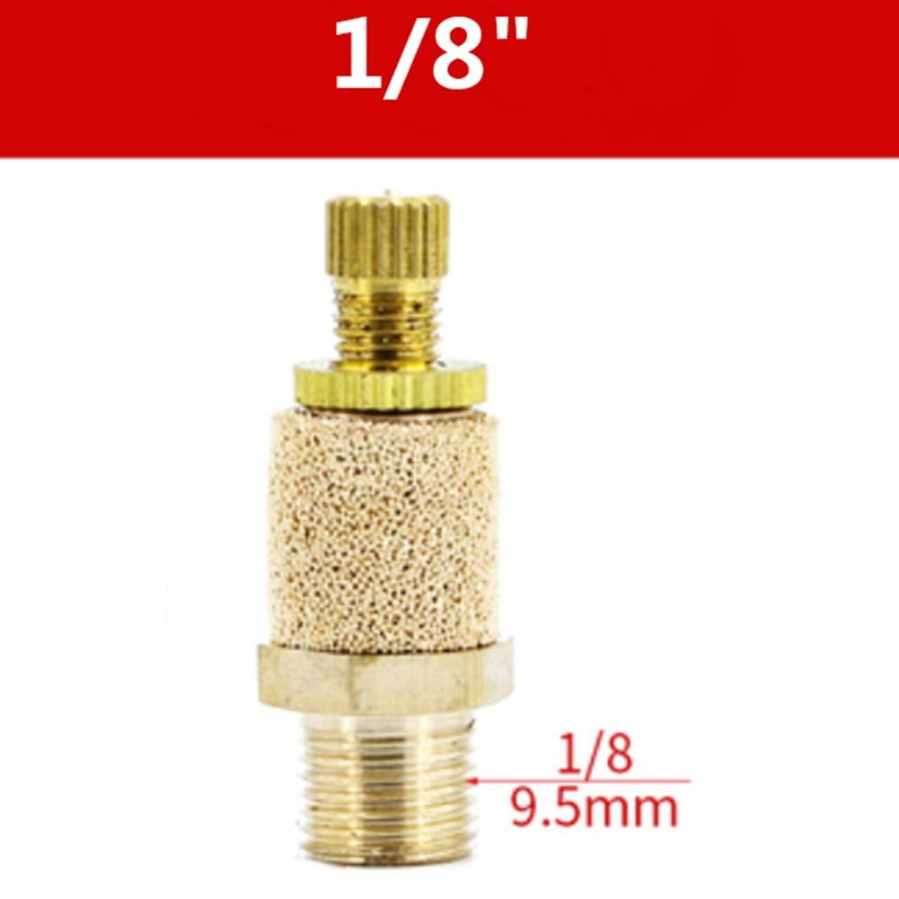 Pneumatic Solenoid Valve Adjustable Brass Mufflers Silencers 1 8 1 4 pneumatic-solenoid-valve-adjustable-brass-mufflers-silencers-1-8-1-4