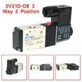 thumbnail image 1 of Pneumatic Solenoid Valve Airtac Type 3V210-08 3 Way 2 Position 1/4" Dc24V, 1 of 8