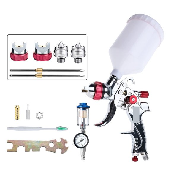 Pneumatic Spray Gun1.4/1.7/2.0/2.5 MM Nozzle Spray Gun Spray Equipment Atomized Paint Car Painting Tool ,Versatile applications