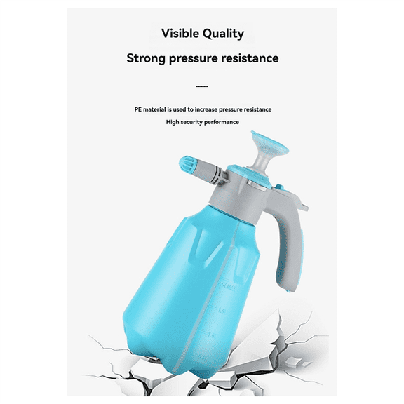 Pneumatic Sprayer 2000ml Large Capacity Handheld Gardener for Water Flowers Disinfection Household Cleaning