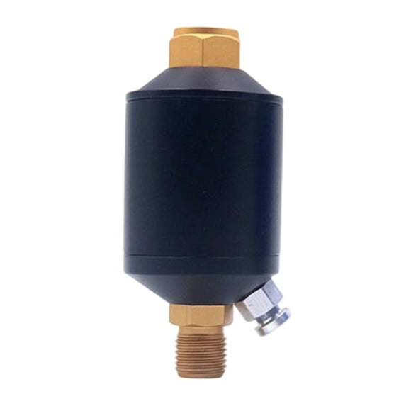 Pneumatic Systems Water Separator 1/4 Inch Threads Aluminum Construction For Industrial Use Easy Maintenance