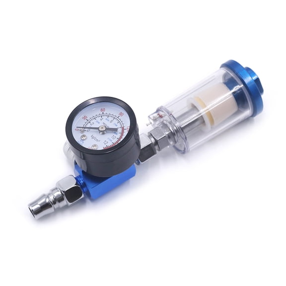 Pneumatic Tools Oil Water TrapFilterSeparator Air Adjusting Regulator with Pressure Gauges Water TrapFilter