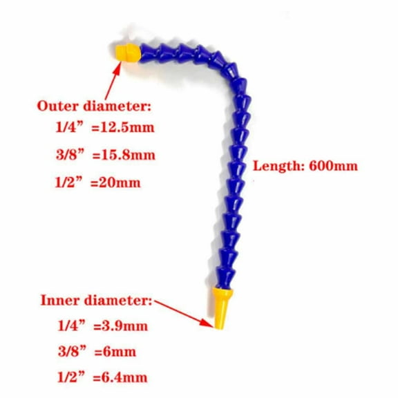 Pneumatic Tubes 1/4 In 3/8 In 1/2 In Suitable for Bps External Thread Cooling Tubes (Round Nozzle)