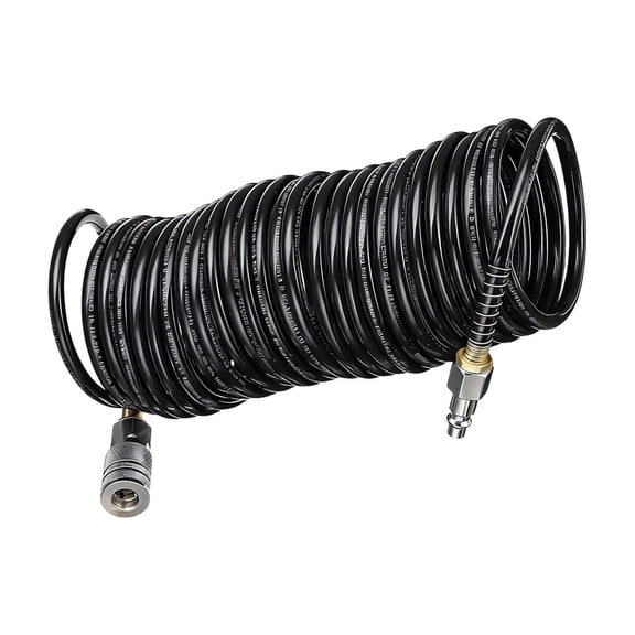 Pneumatic Tubing Coupling Pipe Pneumatic Tool Part Coiled Flexible Air Hose Air Compressor Hose 7.5m Tubing