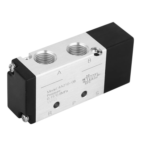 Pneumatic Valve 4A210-08 2 Position 5 Way Air Control Valve with PT1/4 Inch / 0.635 cm Connectors