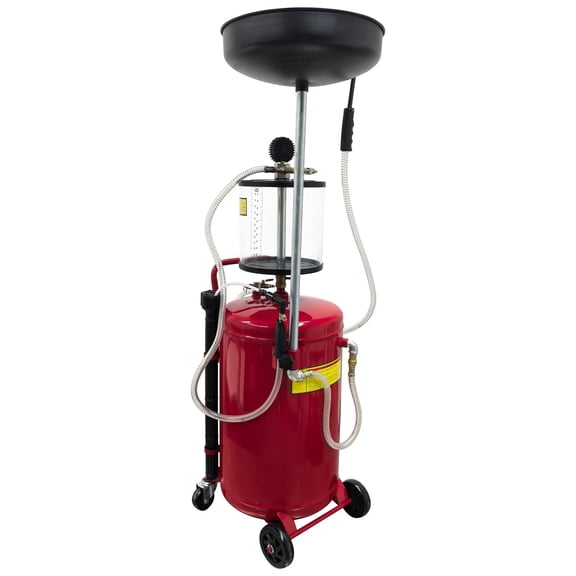 Pneumatic Waste Oil Extractor Portable Air Powered Drain Tank 70L for Garage Workshops