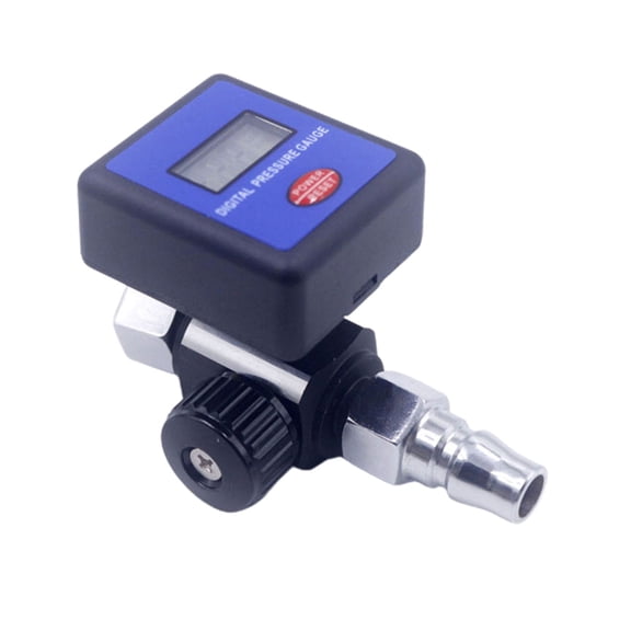 PneumaticAir Regulator Control Valves Digital Pressure Gauge Regulating 1/4in for Spray Guns Air Pressure Regulator