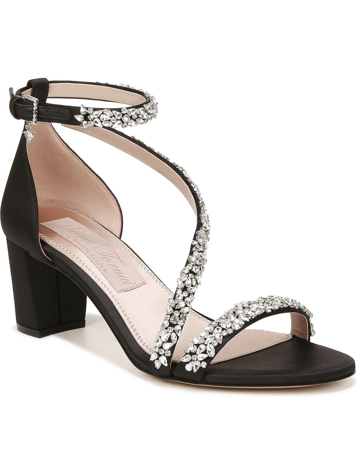 satin strappy heels