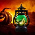 thumbnail image 1 of Pnmtdaia Halloween Retro LED Glowing Lantern, Battery Operated Vintage Handheld Oil Lamp Green Spooky Decorative Night Light for Home Table Halloween Party Decoration, 1 of 5