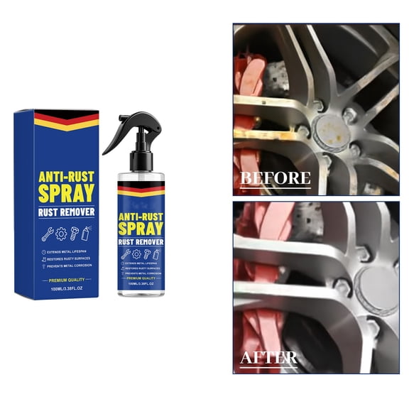 Pnmtdaia Multipurpose Anti Rust Lubricant Spray Fast Dissolve Rust Oxidation Stain for Metal Hinge Screw Car Hardware Derusting Maintenance