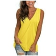 thumbnail image 1 of Pntutb 2025 Women Tank Top,Ladies Sleeveless Vest Casual Solid V-Neck Gradient Tops, 1 of 6
