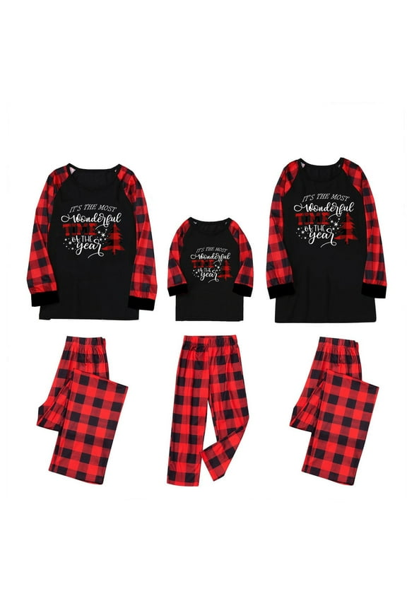 Christmas Men Tops+Pants Family Matching Pajamas Set