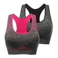 thumbnail image 1 of Otvok Womens Sports Bra Fitness Running Shockproof Yoga Tank Top No Steel Ring Comfort Bras, 1 of 6