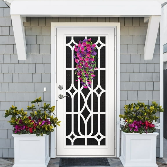 5-Forked Eucalyptus Morning Glory Silk Flower,Artificial Morning Glory Home Wedding Simulation Flower Courtyard Wall Hanging Vine 75Cm