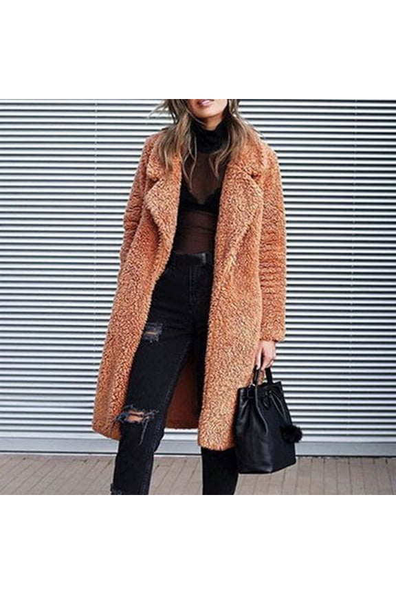 Pntutb Coats for Women,Womens Fashion Top Socket Leopard Print Winter Thirt Comfortable Long Sleeve Coat