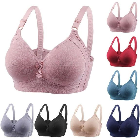 Pntutb Bras for Women Plus Size,Ladies Bra Fit Comfort,Womans Comfortable Breathable Bra Underwear No Rims on