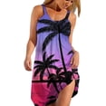 thumbnail image 1 of Pntutb Dresses for Women Hawaiian Tropical Print Sling Mini Dress Summer Loose Comfy Boho Sundress, 1 of 4