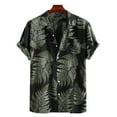 thumbnail image 1 of Pntutb Mens,Men Spring Summer Casual Slim Print Short Sleeve Beach Shirts Tops Blouse, 1 of 6