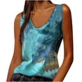 thumbnail image 1 of PATLOLLAV Womens Blouses,Ladies,Fashion O-Neck Sleeveless T-Shirts Summer Print Loose Blouse Tops, 1 of 6