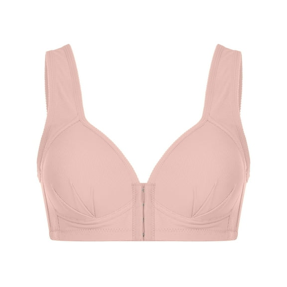 Lingerie for Womens Solid Bra Wire Free Underwear One-Piece Bra Everyday Underwear M-4XL