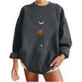 thumbnail image 1 of Pntutb Women's Print O-Neck Pullover Tops Comfortable Blouses Sweatshirt Clothes, 1 of 5
