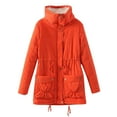 thumbnail image 1 of Pntutb Womens Buttons Solid Pockets Coat Plus Fleece Jacket Outwear Tops, 1 of 6