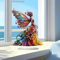 thumbnail image 1 of Colorful Butterfly Fairy Ornament with Base 2D Acrylic Inspirational Desktop Ornaments, 1 of 6