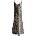 thumbnail image 1 of Pntutb Womens Clearance,Women's Plus Size Camouflage and Leopard Print V-Neck Sleeveless Maxi Long Dress, 1 of 4